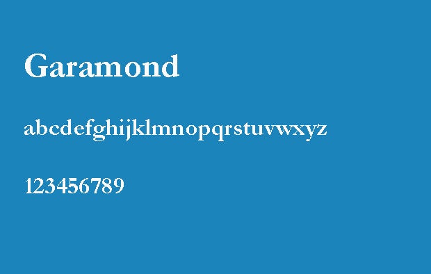 Schriftarten im Anschreiben: Garamond ist eine schöne Alternative zu Times New Roman. (Screenshot: t3n)