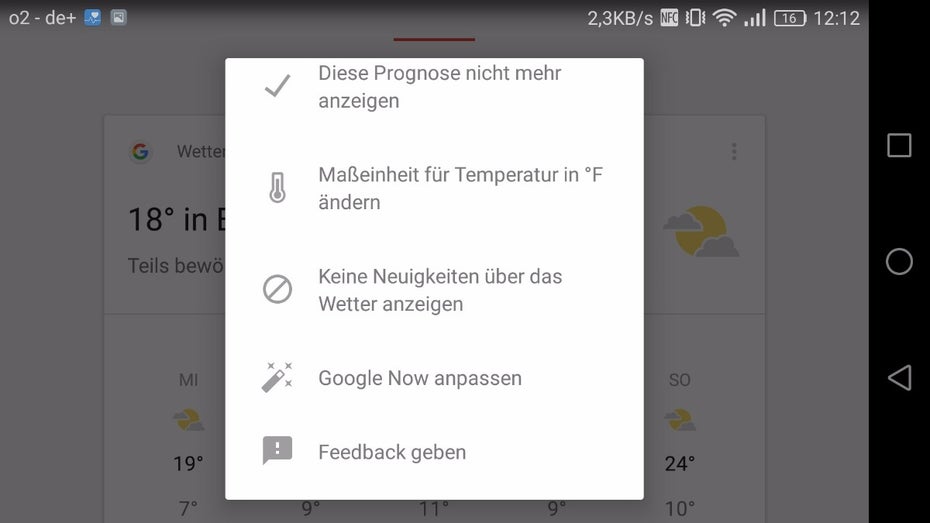 Eine der wenigen verbliebenen Referenzen auf Google Now. (Screenshot: t3n)