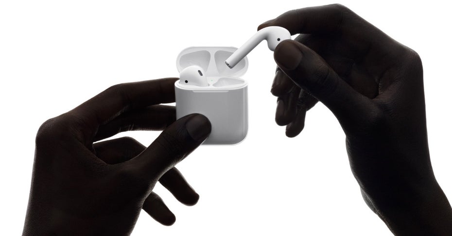 Die Airpods für das iPhone 7 Plus erscheinen Ende Oktober. (Screenshot: Apple)