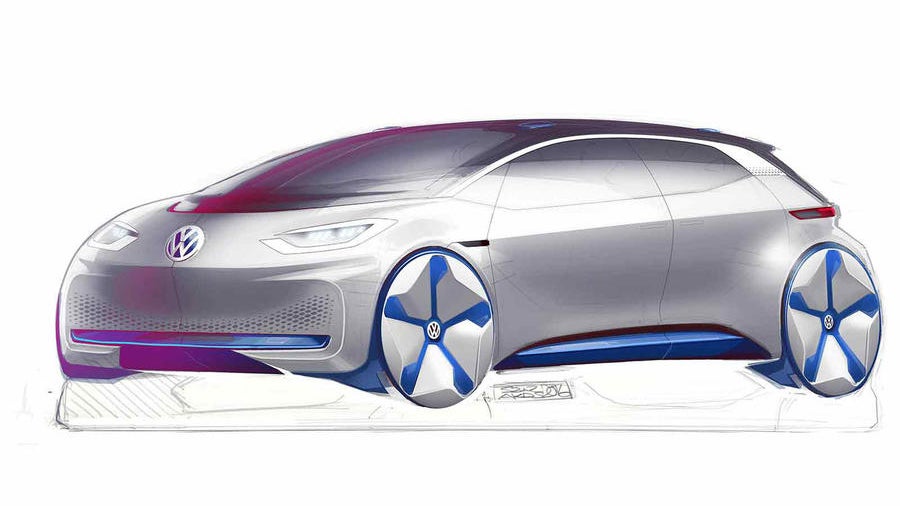 Volkswagen E-Auto-Konzept. (Bild: VW)
