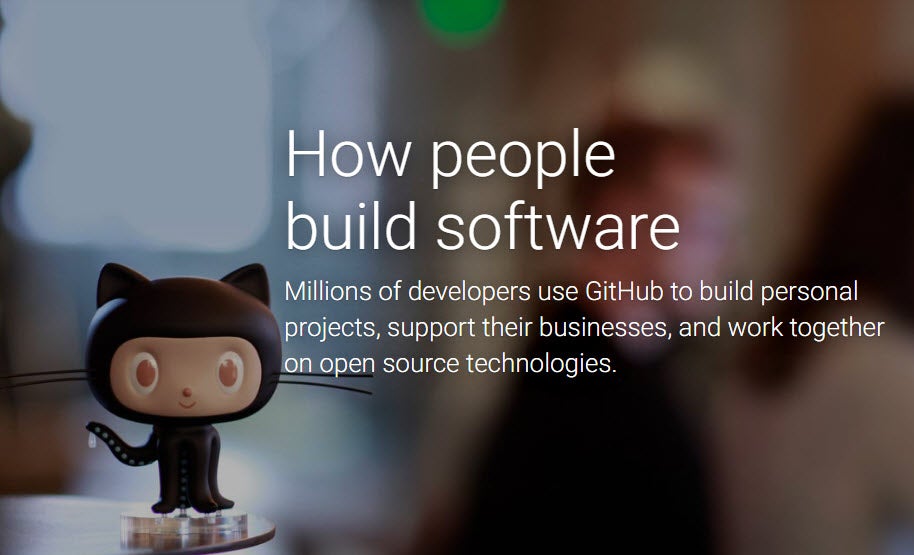 GitHub: Landing Page. (Screenshot: t3n)