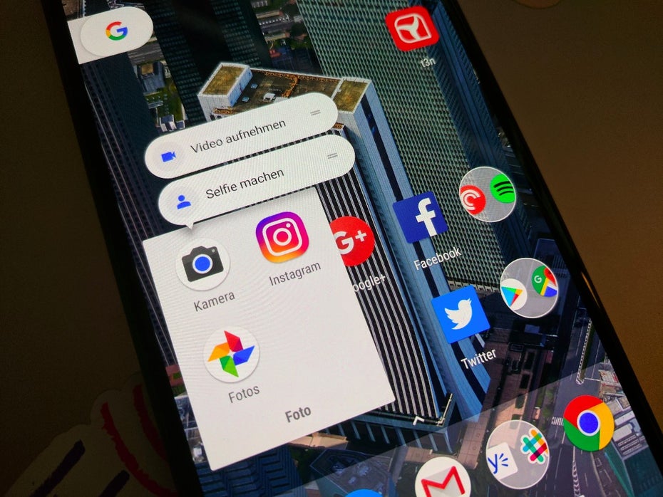Die App-Shortcuts kommen mit Android 7.1 Nougat auf alle Geräte. (Foto: t3n)