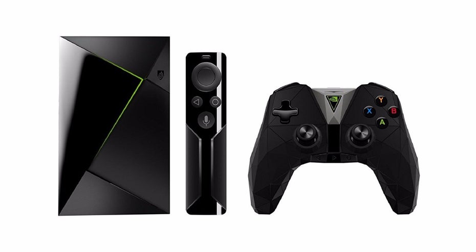 Die Streaming-und Gaming-Box Nvidia Shield TV (2017) wird als erstes mit dem Google Assistant ausgestattet. (Bild: Nvidia) 