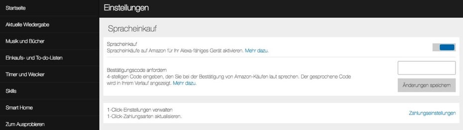 Obacht: Über Amazon Echo könnt ihr auch Einkäufe vornehmen. (Bild: t3n)