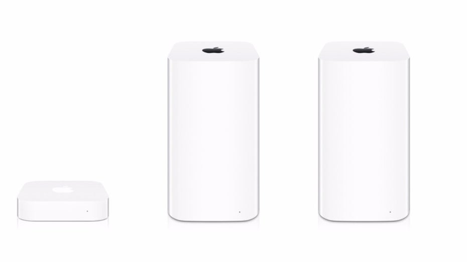 Bald womöglich nicht mehr im Angebot: Die Apple Airport Router. (Bild: Apple)