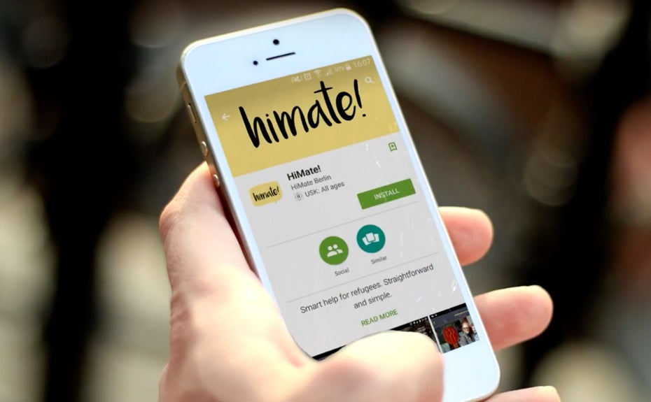 Gegen die Isolation von Flüchtlingen: Über die HiMate-App an Veranstaltungen teilnehmen. (Foto: HiMate)