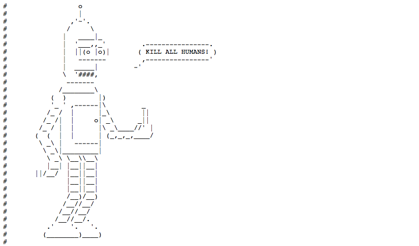 Bender ist ein beliebtes Motiv bei robots.txt-Erstellern. (Screenshot: robotstxt.org.ru/robots.txt)