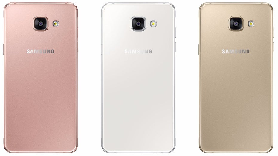 Das Samsung Galaxy A5 (2016) wird in diversen Farben angeboten. (Bild: Samsung)