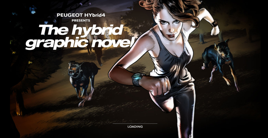 (Screenshot: graphicnovel-hybrid4.peugeot.com)