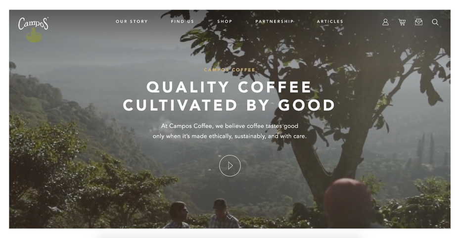 (Screenshot: camposcoffee.com)