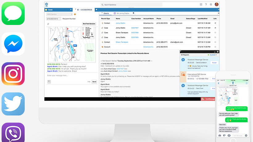 Ein Chatbot für den Kundenservice: Salesforce integriert Livemessage in die Service-Cloud