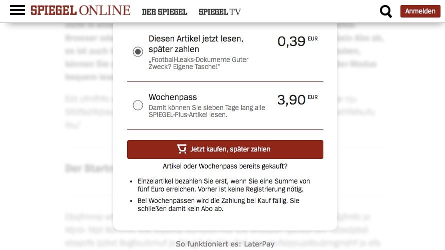 Wieso Spiegel Plus und Laterpay kein Flop sein können