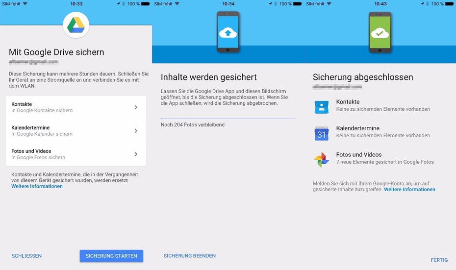 Switch to Android vom iPhone - mit Google Drive gehts noch einfacher. (Bild: Google)