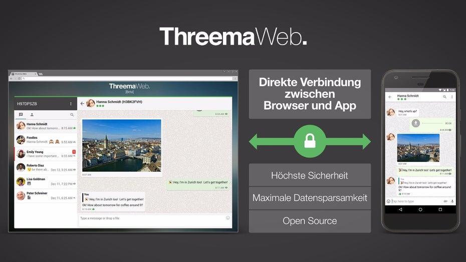 Threema Web: Whatsapp-Alternative ab sofort mit Desktop-Unterstützung