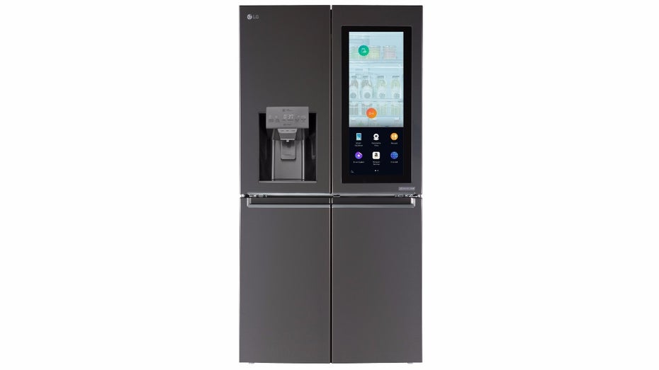 LGs Instaview-Kühlschrank: webOS und Alexa integriert. (Bild: LG)