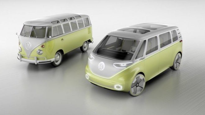 VW stellt Elektrobus ID Buzz vor – und will an den T1-Klassiker anknüpfen