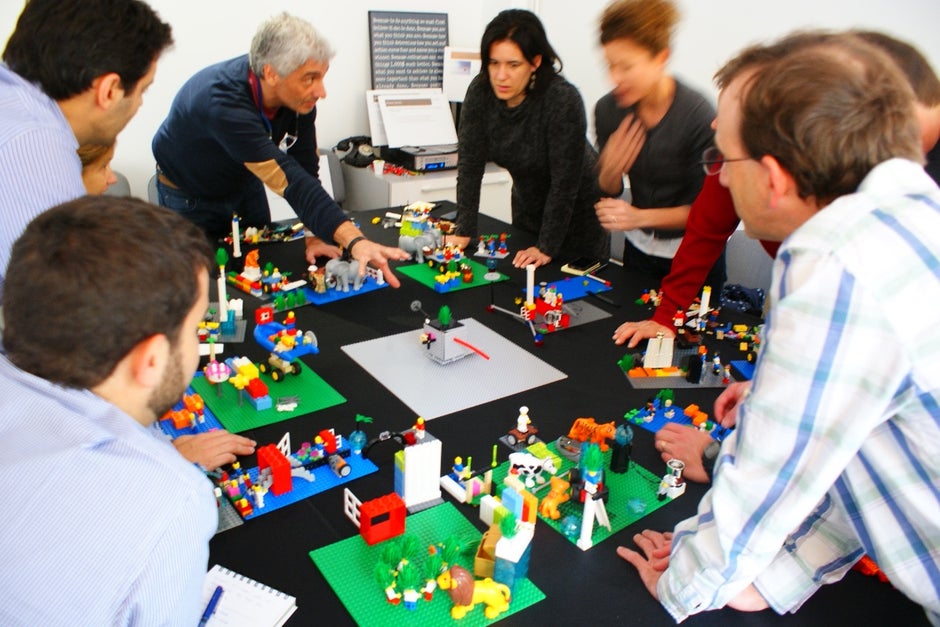LEGO-Steine im Einsatz im Unternehmen