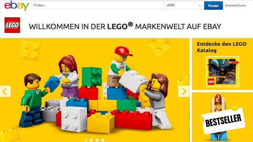 Ebays Partnerprogramm für Marken startet Lego-Markenwelt