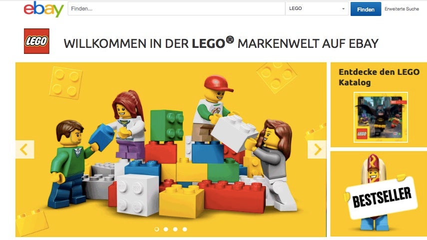Ebays Partnerprogramm für Marken startet Lego-Markenwelt