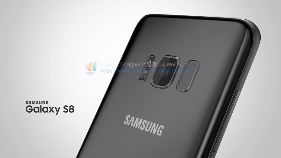 Samsung-Galaxy-S8-Renderbild. (Bild: Designwoos)