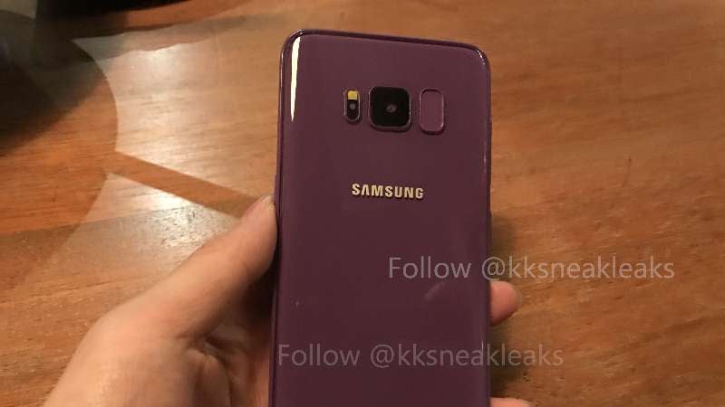 Das Samsung Galaxy S8 in Amethyst/Violett. (Bild: KK Sneak Leaks)
