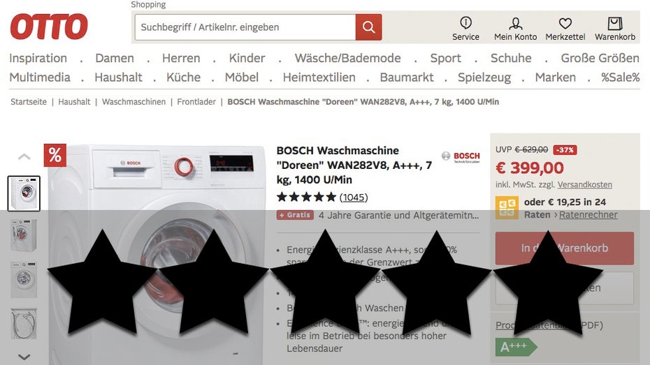 Wie Otto.de große Probleme der marktüblichen Produktbewertungen löst