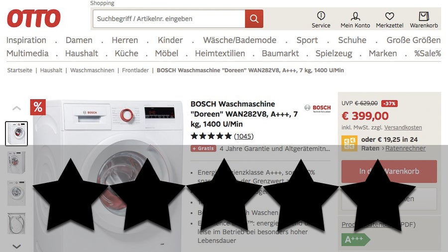 Wie Otto.de große Probleme der marktüblichen Produktbewertungen löst