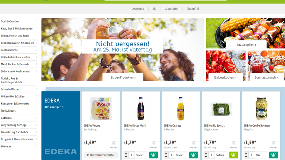 Konkurrenz für Amazon Fresh in Berlin: Bringmeister jetzt mit Edeka-Sortiment Konkurrenz für Amazon Fresh in Berlin: Bringmeister jetzt mit Edeka-Sortiment