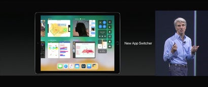 Das von macOS bekannte Dock kommt mit iOS 11 auch aufs iPad. (Screenshot: Apple)