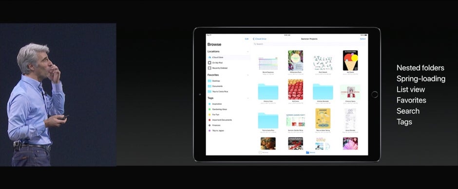 Außerdem bekommt iOS 11 einen Datei-Manager. (Screenshot: Apple)