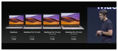 Auch das Macbook-Pro-Lineup hat eine Auffrischung bekommen. (Screenshot: Apple)