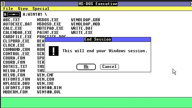 Windows 1.0 erschien im Jahr 1985. (Screenshot: t3n)