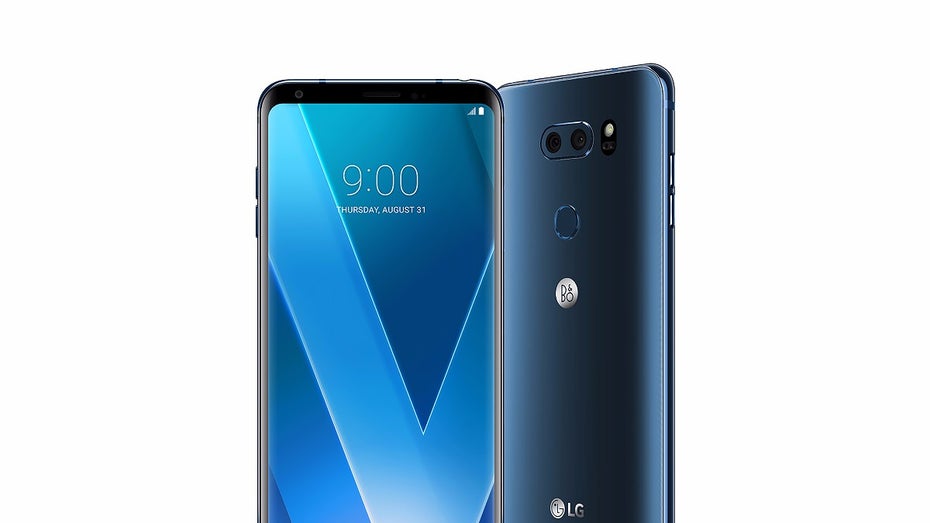 Das LG V30 in Morrocan Blue. (Bild: LG)