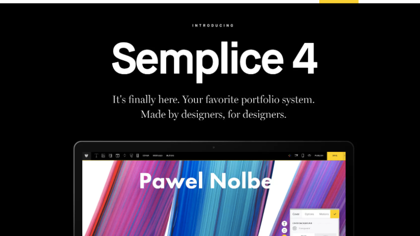 Schicke Portfolios ohne Coding-Skills: WordPress-Tool Semplice kommt in Version 4 Schicke Portfolios ohne Coding-Skills: WordPress-Tool Semplice kommt in Version 4