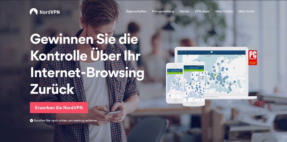 NordVPN speichert keine Daten der Nutzer. (Screenshot: NordVPN)