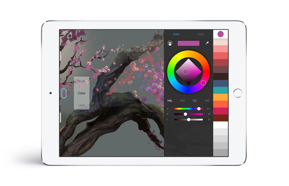 Mit dem iPad und der Sketchbook App malen
