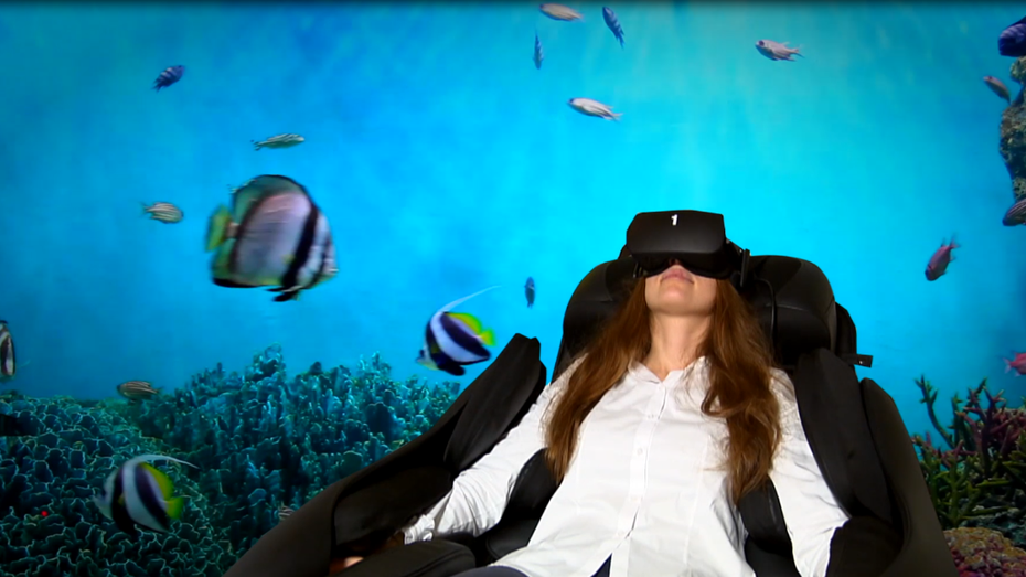 Entspannung 4.0: Massage-Sessel mit Virtual Reality