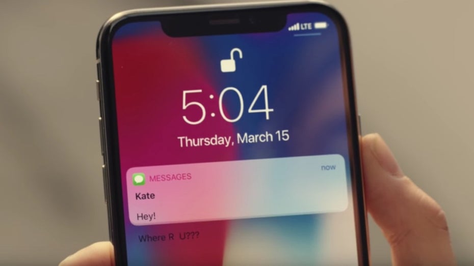 Apple macht iPhone-X-Werbung mit iOS-11-Bug