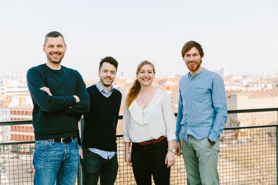 Das Share-Team: Sebastian Stricker, Ben Unterkofler, Iris Braun und Tobias Reiner. (Foto: © Gene Glover)