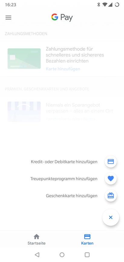 Ein Blick in die Google-Pay-App. (Screenshot: t3n.de)