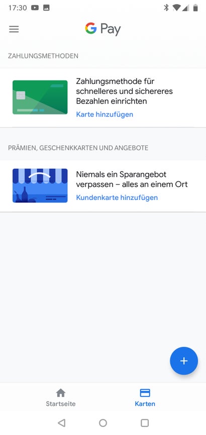 Ein Blick in die Google-Pay-App. (Screenshot: t3n.de)