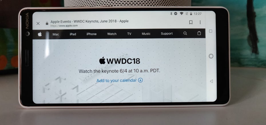 Nicht nur per Safari- oder Edge-Browser: Sogar über ein Android-Smartphone mit Chrome oder Firefox könnt ihr euch Apples WWDC-2018-Keynote am Montag ansehen. (Foto: t3n.de)