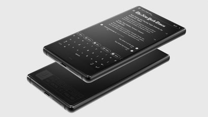 Schwarz-Weiß-UI und minimalitsisch: Durch diese Eigenschaften soll sich das Blloc-Smartphone unter anderem auszeichnen. (Bild: Blloc)