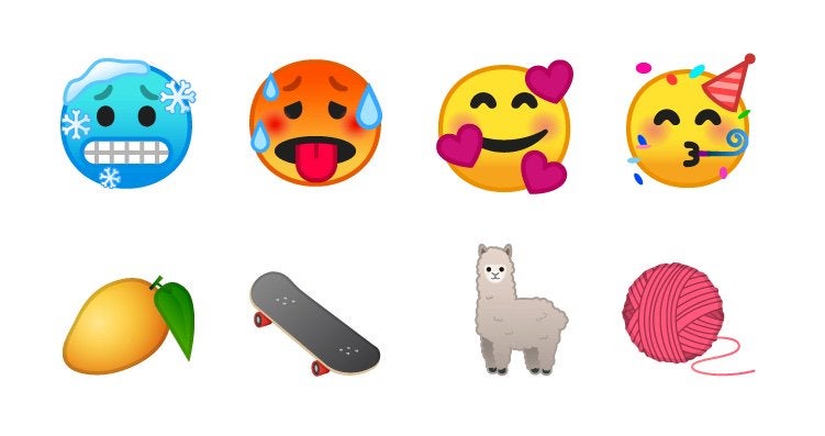 Android 9.0 Pie hält viele neue Emoji für euch bereit. (Bild: Emojipedia)