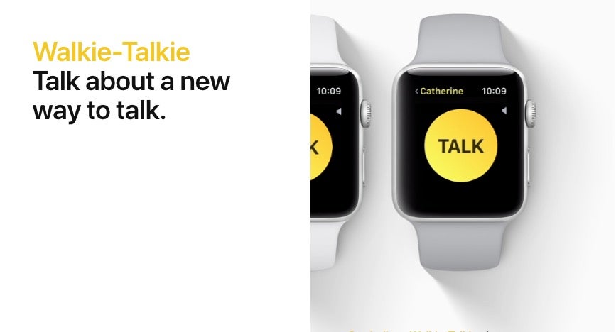 watchOS 5 macht aus eurer Apple Watch ein Walkie-Talkie. (Screenshot: Apple)