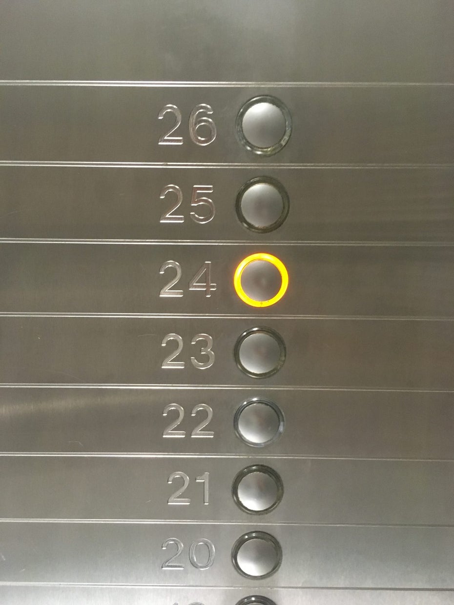 Aufzug, 24. Stock