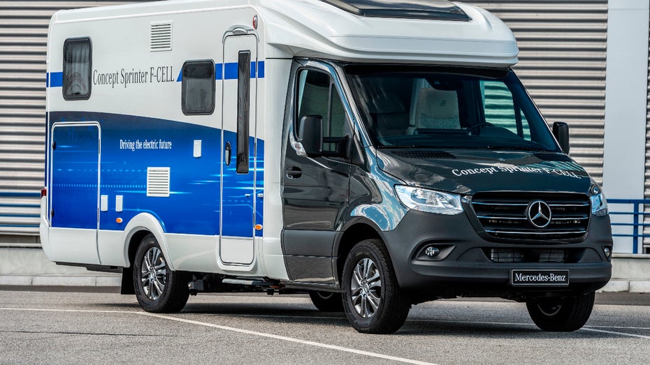 Mercedes-Benz stellt Sprinter vor, der sowohl Brennstoffzelle als auch Elektroantrieb unterstützt. (Bild: Mercedes-Benz) Brennstoffzelle und Elektroantrieb: Mercedes-Benz zeigt neuen Sprinter