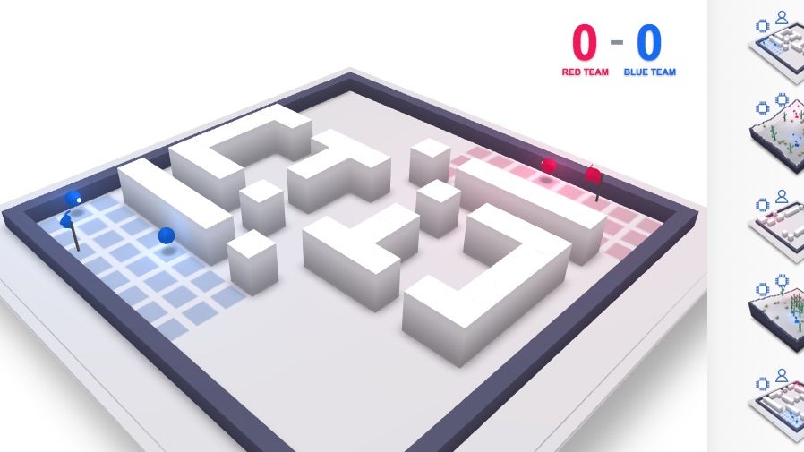 Google-KI zockt Quake III Arena besser als menschliche Gamer. (Screenshot: Deepmind/Google) Google-KI schlägt Gamer bei Quake III Arena