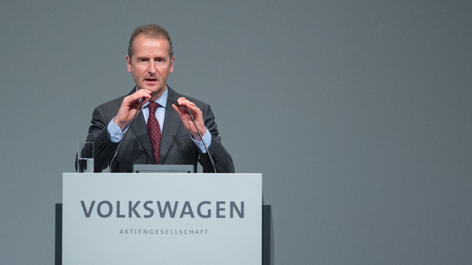VW-Chef fordert Bekenntnis der Autobranche zu schärferen Klimazielen