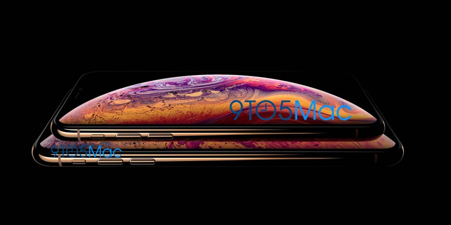 Laut 9to5 Mac wird Gold eine der neuen Farben des iPhone Xs werden. Laut Website handelt es sich bei dem Bild um kein Mockup, sondern um offizielles Pressematerial. (Bild: 9to5Mac)